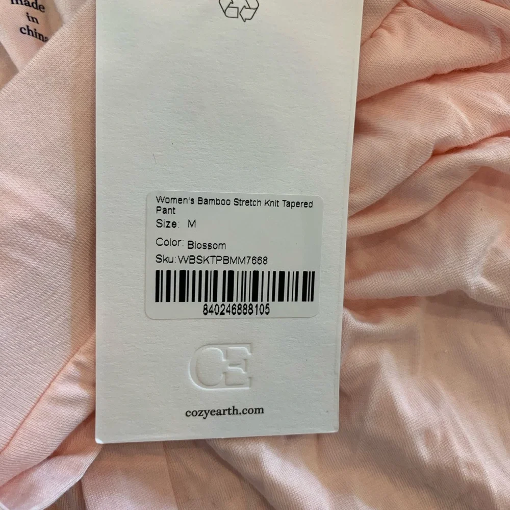 NWT Cozy Earth Stretch Knit Tapered Pants - Picture 4 of 5
